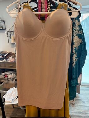 TC Nude Strapless Shapewear Slip with Built-in Cups